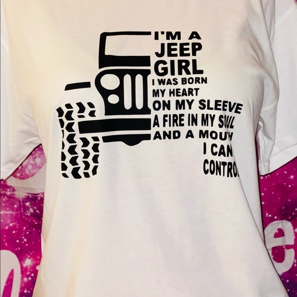 I’m a jeep girl I was born my heart on my Sleeve - Picture 2 of 4